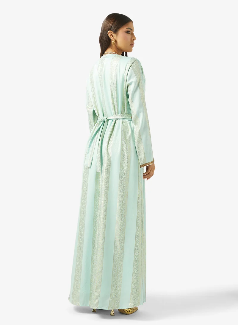 ARABIAN CLOSET LADIES ABAYA 2 PIECE WITH BELT